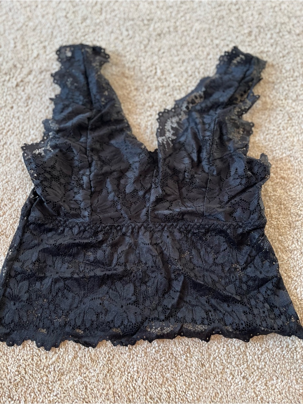 Women’s Black Lace Camisole Top